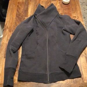 Lululemon Cozy Cuddle Up Jacket, Heathered Blk, 6